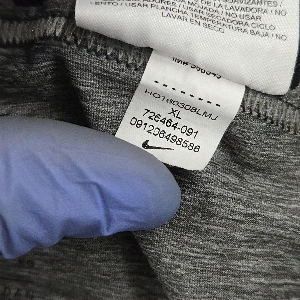Nike Pro Dri-FIT Leggings Youth XL Gray Compression Running Training 726464-091